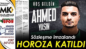 Ahmed Yasin kadroya katıldı