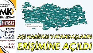 Aşı haritası vatandaşların erişimine açıldı