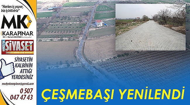 Çeşmebaşı sokakları yenilendi