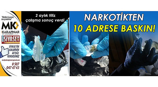 Denizli’de uyuşturucu ticaretine geçit yok!