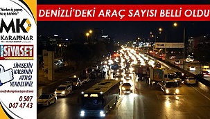 Denizli'deki araç sayısında artış yaşandı