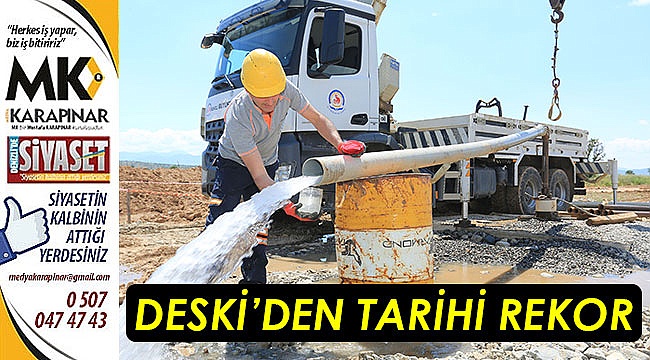 DESKİ'den tarihi rekor