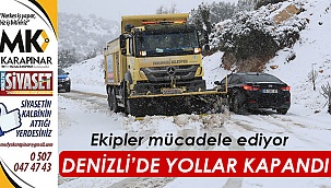 Ekipler karla mücadele ediyor