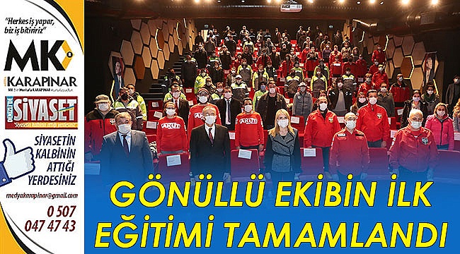 Gönüllü ekibin ilk eğitimi tamamladı