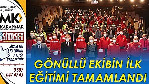 Gönüllü ekibin ilk eğitimi tamamladı