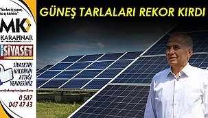 Güneş tarlaları rekor kırdı