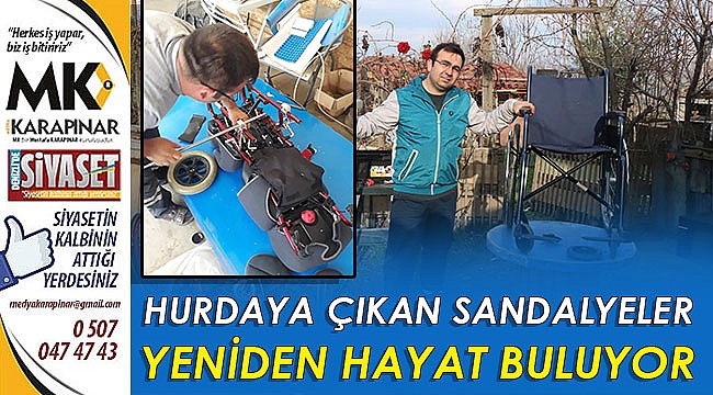 Hurdaya çıkan sandalyeler yeniden hayat buluyor