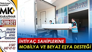 İhtiyaç sahiplerine mobilya ve beyaz eşya desteği