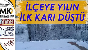 İlçeye yılın ilk karı düştü