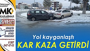 Kar kaza getirdi
