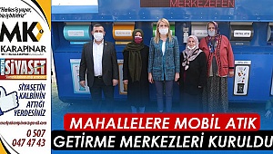 Mahallelere Mobil Atık Getirme Merkezleri Kuruldu