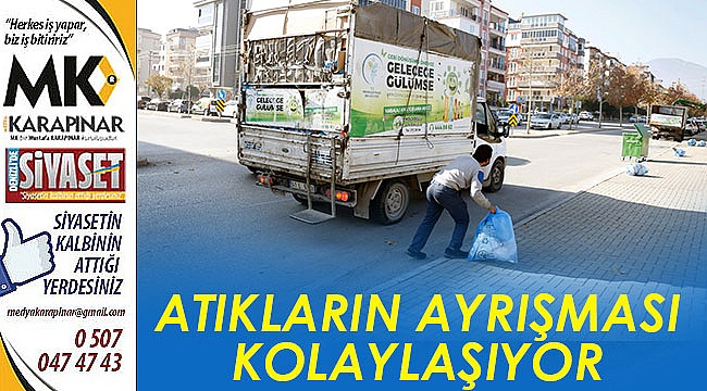 Merkezefendi Belediyesi yılda 20 milyon 160 bin adet evsel atık ve ambalaj atığı poşeti dağıttı