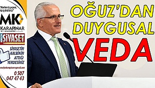 Oğuz'dan duygusal veda