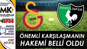 Önemli karşılaşmanın hakemi belli oldu