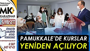Pamukkale’de kurslar yeniden açılıyor
