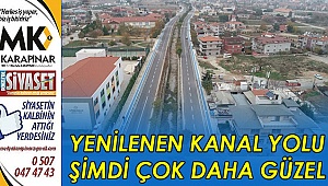 Yenilenen kanal yolu şimdi çok daha güzel
