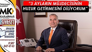“3 ayların müjdecisinin huzur getirmesini diliyorum”