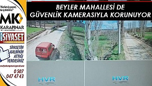 Beyler Mahallesi de güvenlik kamerasıyla korunuyor
