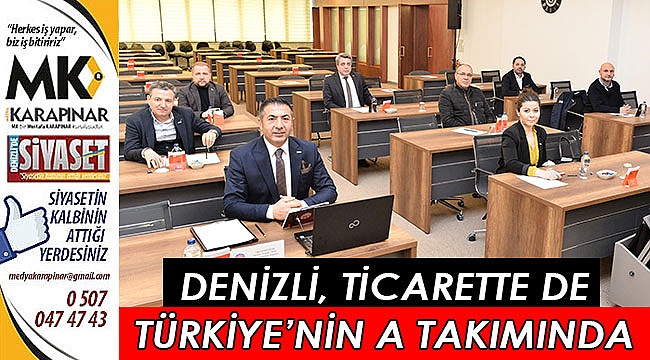 Denizli, ticarette de Türkiye’nin A takımında