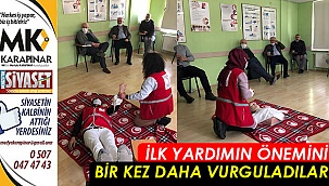 İlk yardımın önemini bir kez daha vurguladılar