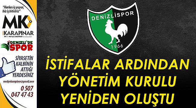 İstifalar ardından yönetim kurulu yeniden oluştu