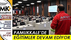 Pamukkale’de eğitimler devam ediyor