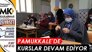 Pamukkale’de kurslar devam ediyor