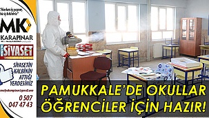 Pamukkale’de okullar öğrenciler için hazır