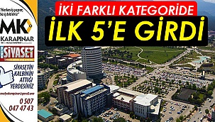 PAÜ, İki Farklı Kategoride İlk Beşte