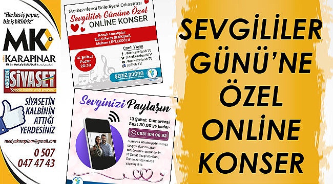 Sevgililer Günü'ne özel online konser
