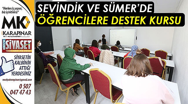 Sevindik ve Sümer’de öğrencilere destek kursu