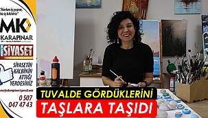 Tuvalde gördüklerini taşlara taşıdı