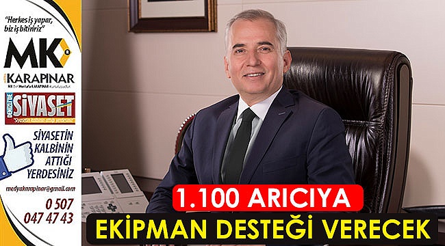 1.100 arıcıya ekipman desteği verecek