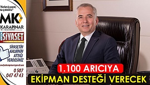 1.100 arıcıya ekipman desteği verecek