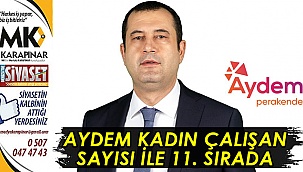 Aydem kadın çalışan sayısı ile 11. sırada