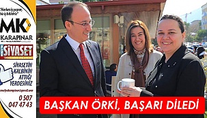 Başkan Örki, başarı diledi
