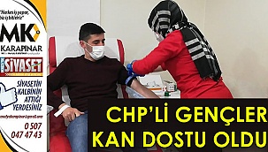 CHP’li gençler kan dostu oldu