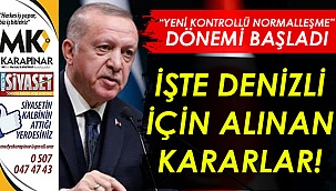 Denizli'de kısıtlamalar sona erdi