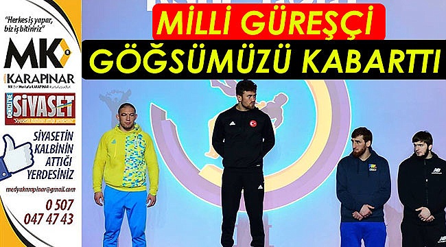 Denizlili Milli Güreşçi minderi rakiplerine dar etti