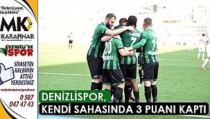 Denizlispor, kendi sahasında 3 puanı kaptı