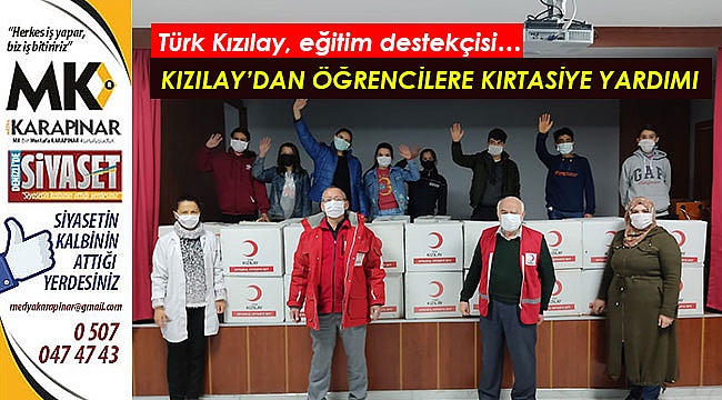Kızılay’dan öğrencilere kırtasiye yardımı