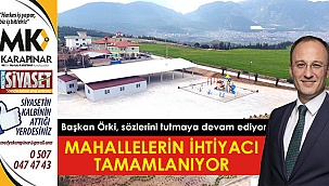 Mahallelerin ihtiyacı tamamlanıyor