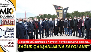 Merkezefendi Belediyesi’nden ‘Sağlık Çalışanlarına Saygı Anıtı’