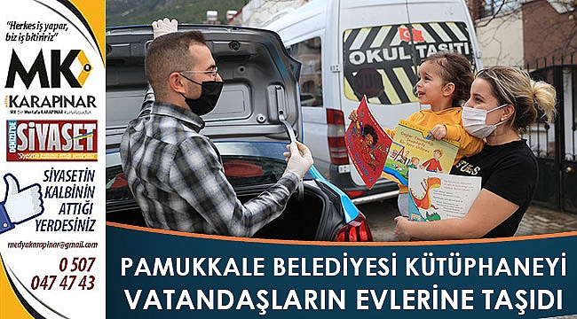 Pamukkale Belediyesi kütüphaneyi vatandaşların evlerine taşıdı