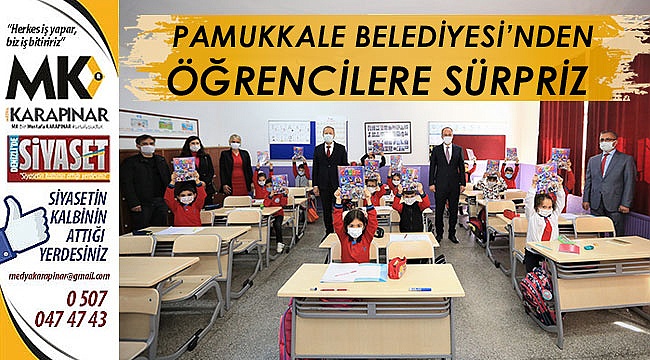 Pamukkale Belediyesi’nden öğrencilere sürpriz