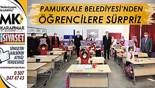 Pamukkale Belediyesi’nden öğrencilere sürpriz