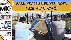 Pamukkale Belediyesi’nden yeşil alan atağı
