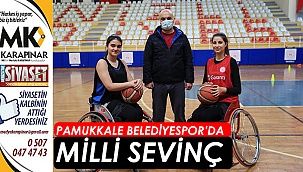 Pamukkale Belediyespor’da milli sevinç