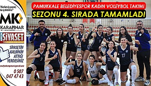 Pamukkale Belediyespor Kadın Voleybol Takımı sezonu 4. sırada tamamladı
