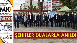 Şehitler dualarla anıldı